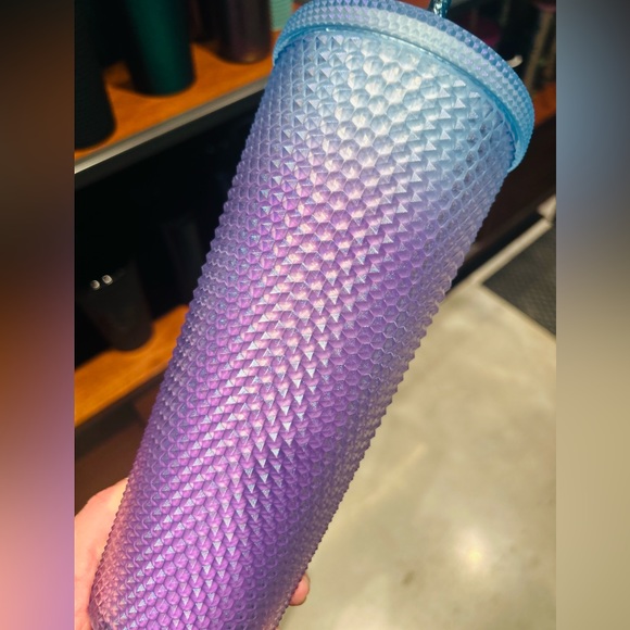 Starbucks Purple Soft Touch Studded Cup Ombre Bling Tumbler 24oz Venti New 2024 - Picture 10 of 15